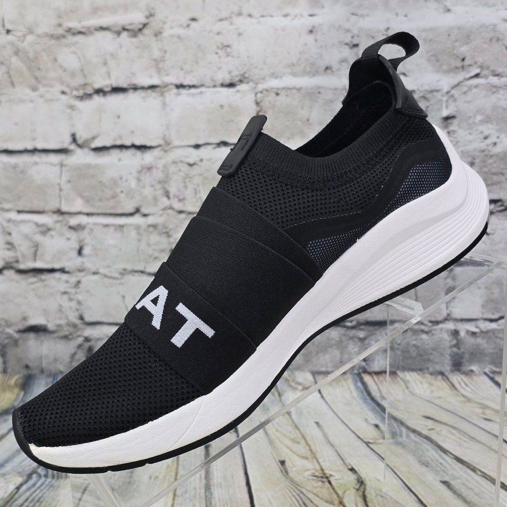 Ariat Ignite Sneakers‎ Womens 8 Black Knit Slip On Shoes Logo Strap 10035853 - Picture 3 of 9